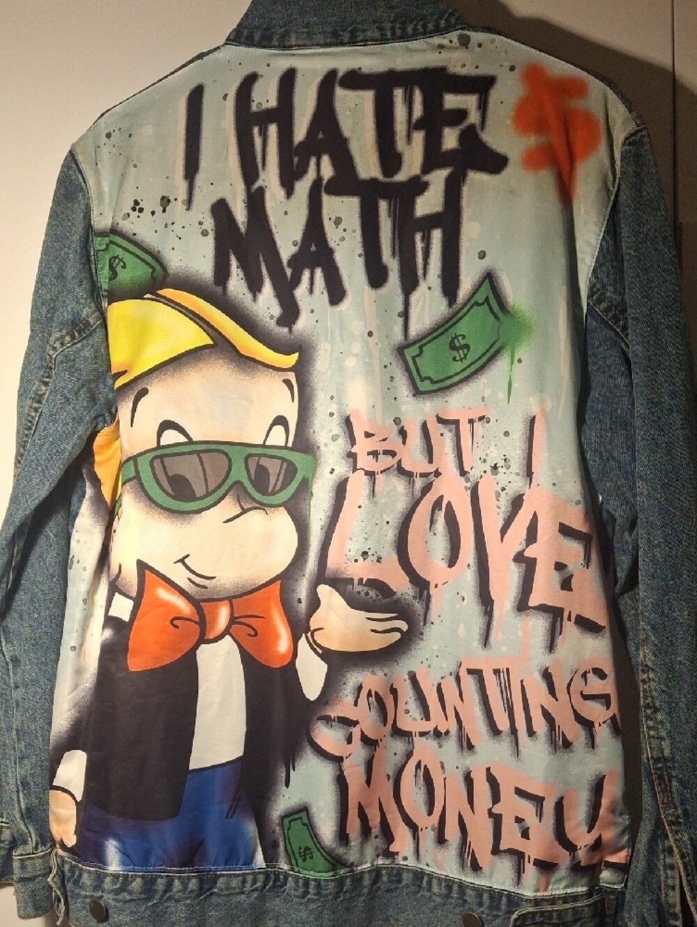 Richie Rich Vintage-Style Light Blue Denim Jacket
